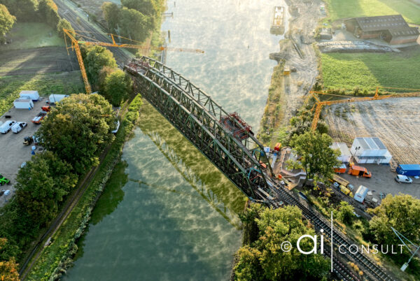 Historische Eisenbahnbrücke DEK Rodde | Luftbild
