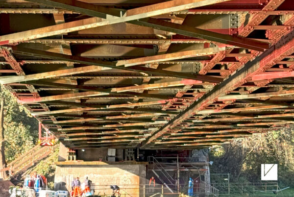 Historische Fachwerkbrücke DEK Rodde | Untersicht
